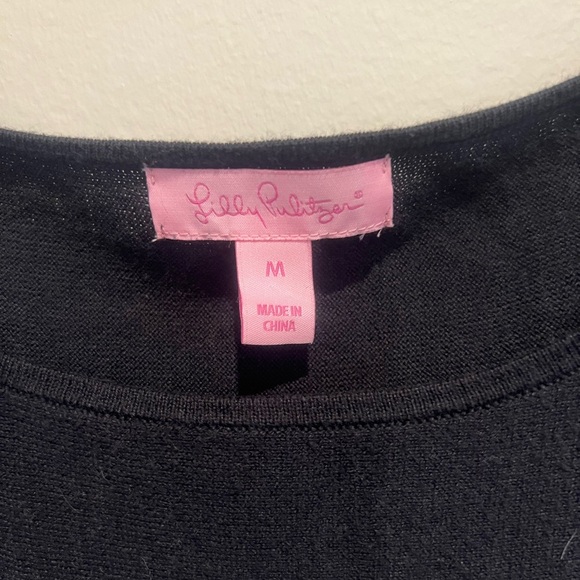 Lilly Pulitzer Sweater Pullover Elba
Tunic Tassel Navy Blue Knit size M - Picture 2 of 10